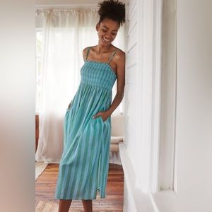 By Anthropologie Smocked Midi Dress